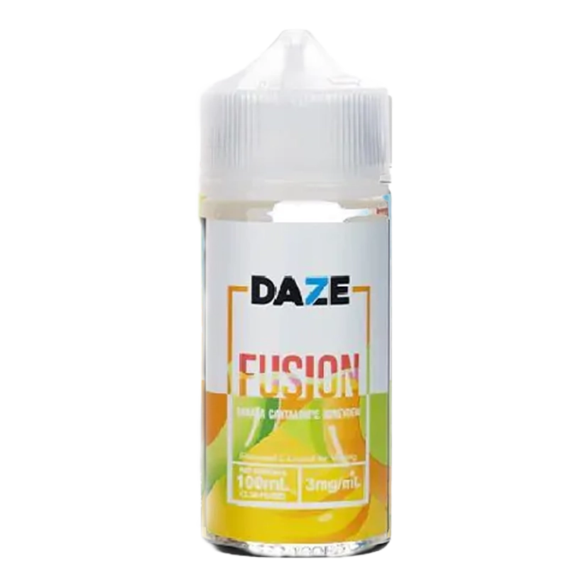 7 Daze Fusion Banana Cantaloupe Honeydew 100mL e-liquid bottle