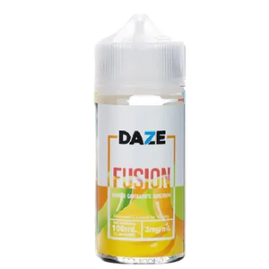 7 Daze Fusion Banana Cantaloupe Honeydew 100mL e-liquid bottle