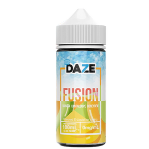 7 Daze Fusion Banana Cantaloupe Honeydew ICED 100mL e-liquid bottle