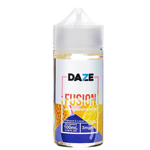 7 Daze Fusion Lemon Passionfruit Blueberry 100mL e-liquid bottle