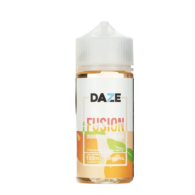 7 Daze Fusion Orange Cream Mango 100mL e-liquid bottle