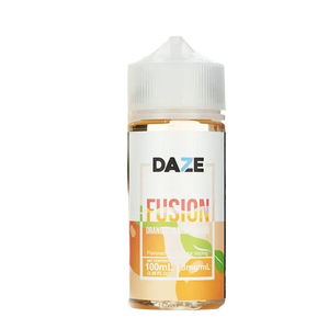 7 Daze Fusion Orange Cream Mango 100mL e-liquid bottle