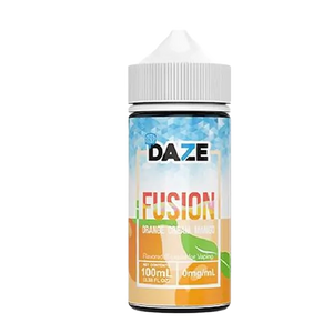 7 Daze Fusion Orange Cream Mango ICED 100mL e-liquid bottle