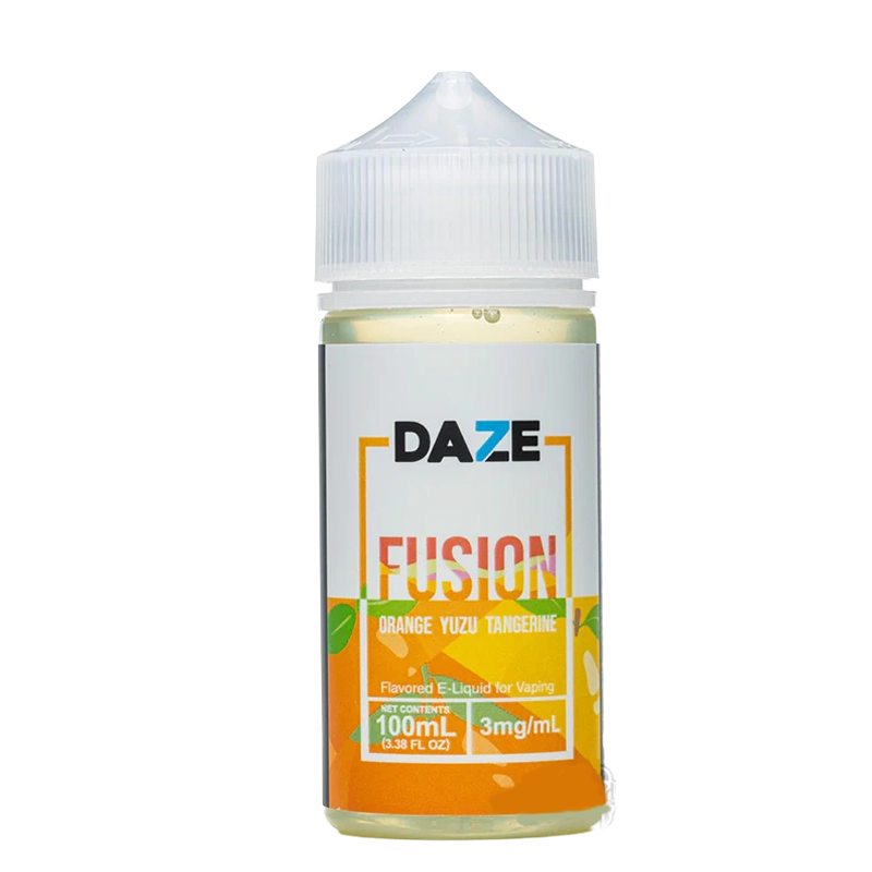 7 Daze Fusion Orange Yuzu Tangerine 100mL e-liquid bottle