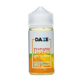 7 Daze Fusion Orange Yuzu Tangerine 100mL e-liquid bottle
