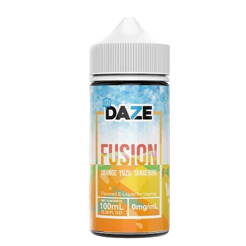 7 Daze Fusion Orange Yuzu Tangerine 100mL e-liquid bottle