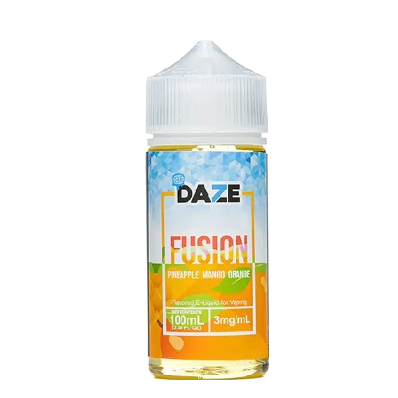 7 Daze Fusion Pineapple Mango Orange ICED 100mL e-liquid bottle