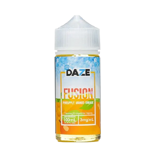 7 Daze Fusion Pineapple Mango Orange ICED 100mL e-liquid bottle