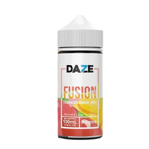 7 Daze Fusion Strawberry Banana Apple 100mL e-liquid bottle