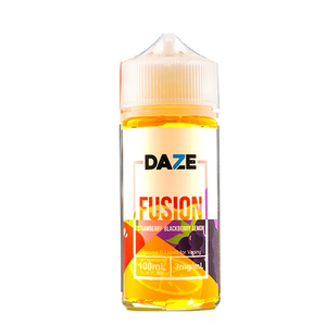 7 Daze Fusion Strawberry Blackberry Lemon 100mL e-liquid bottle