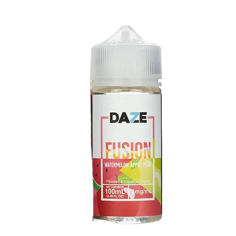 7 Daze Fusion Watermelon Apple Pear 100mL e-liquid bottle
