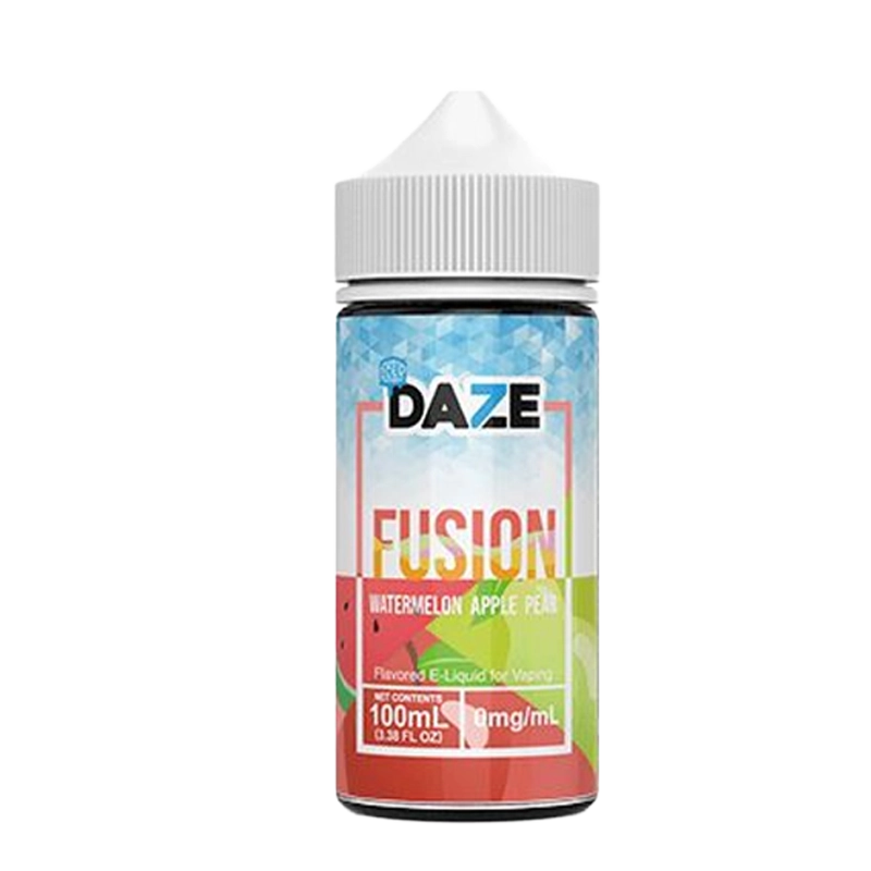7 Daze Fusion Watermelon Apple Pear ICED 100mL e-liquid bottle