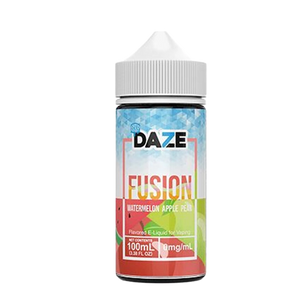 7 Daze Fusion Watermelon Apple Pear ICED 100mL e-liquid bottle