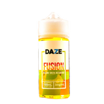7 Daze Fusion Yellow Green Red Mango 100mL e-liquid bottle