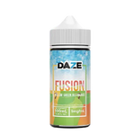 7 Daze Fusion Yellow Green Red Mango ICED 100mL e-liquid bottle