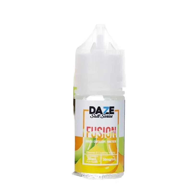 7 Daze Fusion Banana Cantaloupe Honeydew 30mL salt nicotine e-liquid bottle
