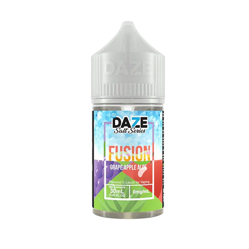 7 Daze Fusion Grape Apple Aloe ICED 30mL salt nicotine e-liquid bottle