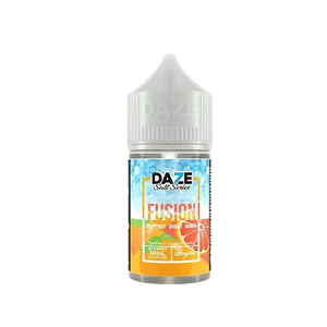 7 Daze Fusion Grapefruit Orange Mango ICED 30mL salt nicotine e-liquid bottle