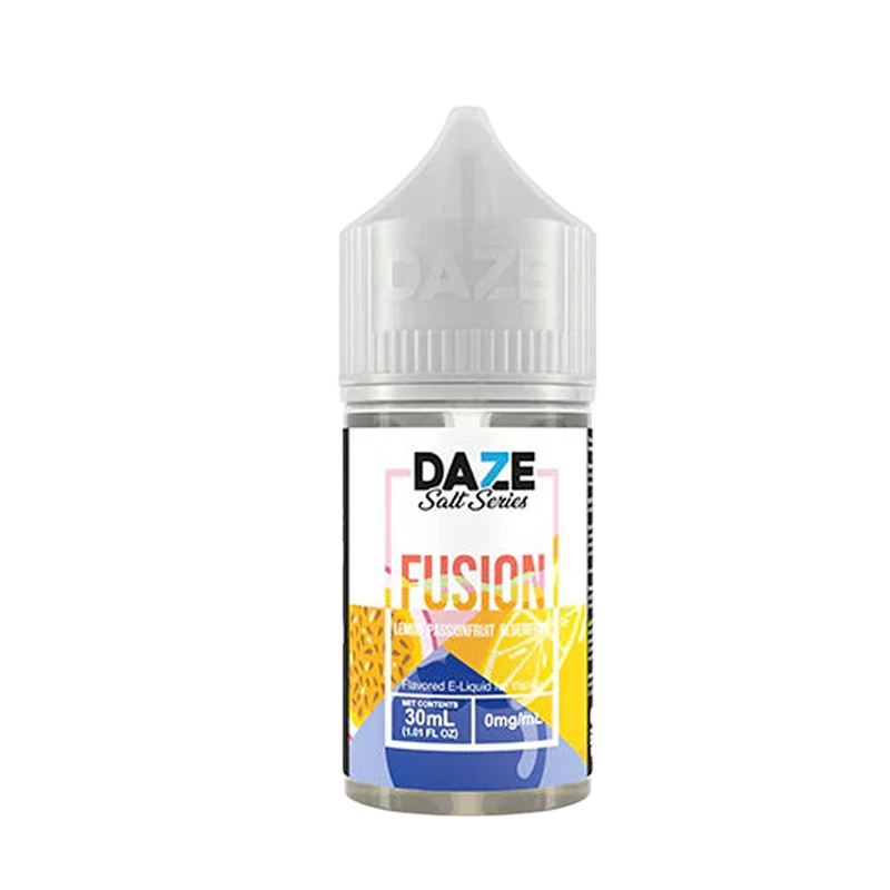 7 Daze Fusion Lemon Passionfruit Blueberry 30mL salt nicotine e-liquid bottle