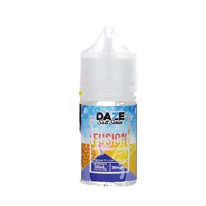 7 Daze Fusion Lemon Passionfruit Blueberry ICED 30mL salt nicotine e-liquid bottle