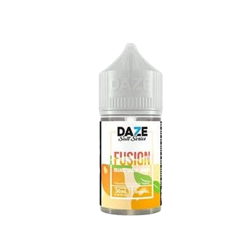 7 Daze Fusion Orange Cream Mango 30mL salt nicotine e-liquid bottle