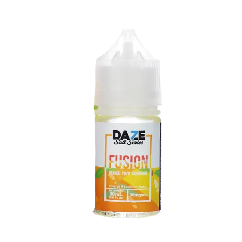 7 Daze Fusion Orange Yuzu Tangerine 30mL salt nicotine e-liquid bottle