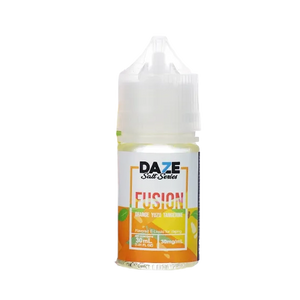 7 Daze Fusion Orange Yuzu Tangerine 30mL salt nicotine e-liquid bottle