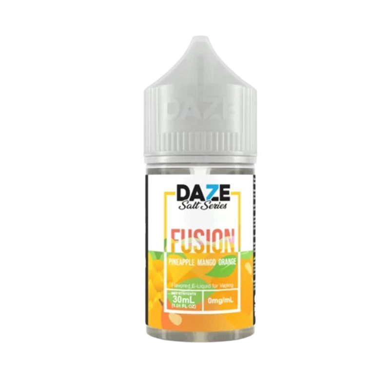 7 Daze Fusion Pineapple Mango Orange 30mL salt nicotine e-liquid bottle