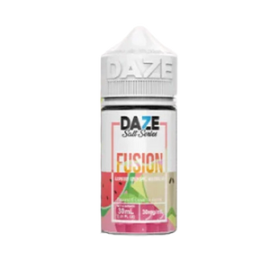 7 Daze Fusion Raspberry Green Apple Watermelon 30mL salt nicotine e-liquid bottle