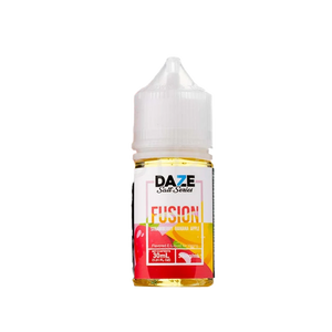 7 Daze Fusion Strawberry Banana Apple 30mL salt nicotine e-liquid bottle