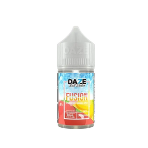 7 Daze Fusion Strawberry Banana Apple ICED 30mL salt nicotine e-liquid bottle