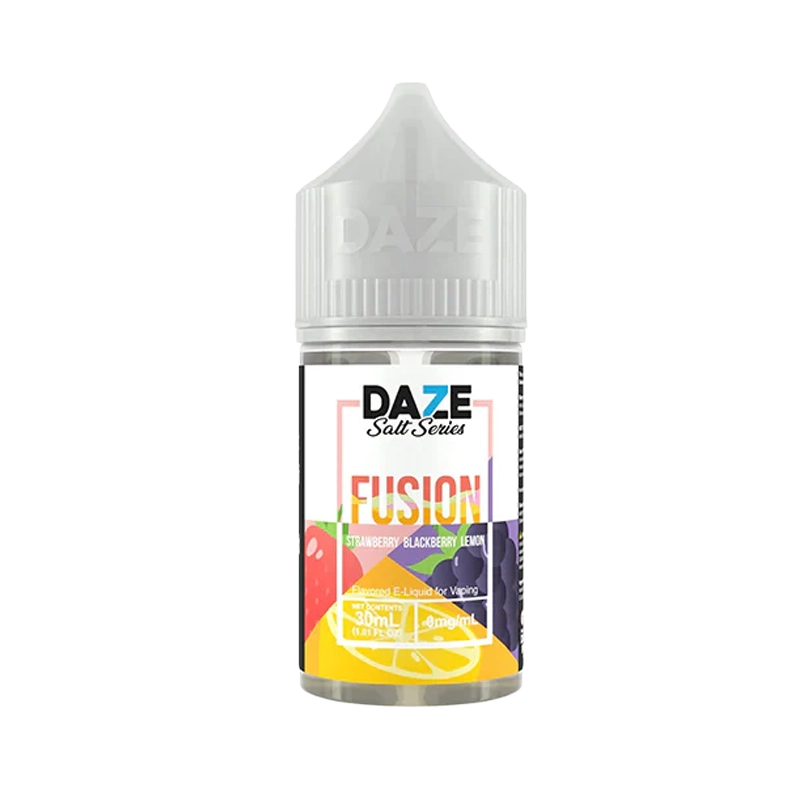 7 Daze Fusion Strawberry Blackberry Lemon 30mL salt nicotine e-liquid bottle