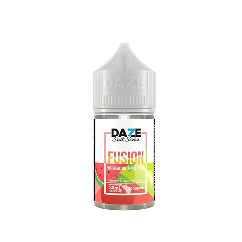 7 Daze Fusion Watermelon Apple Pear 30mL salt nicotine e-liquid bottle