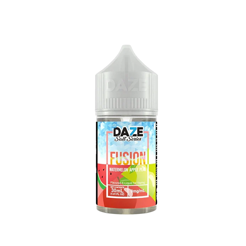 7 Daze Fusion Watermelon Apple Pear ICED 30mL salt nicotine e-liquid bottle