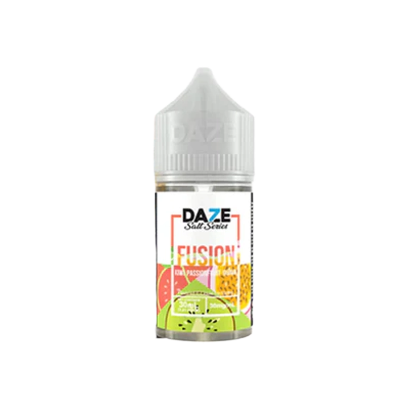 7 Daze Fusion Kiwi Passionfruit Guava 30mL salt nicotine e-liquid bottle