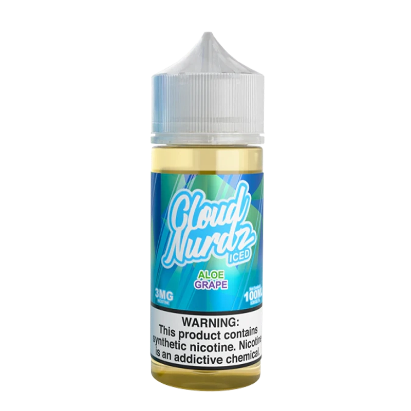 Cloud Nurdz Aloe Grape 100mL e-liquid bottle