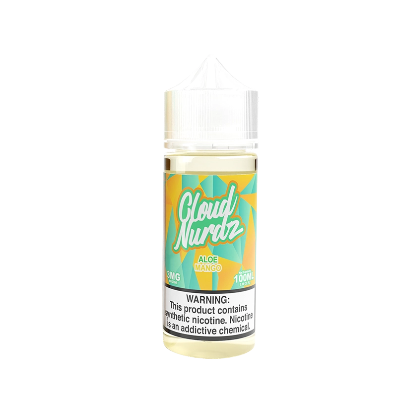Cloud Nurdz Aloe Mango 100mL e-liquid bottle