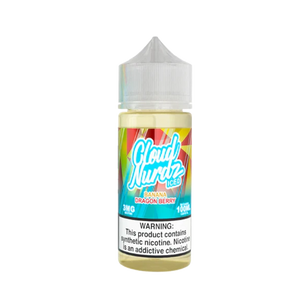Cloud Nurdz Banana Dragon Berry Iced 100mL e-liquid bottle
