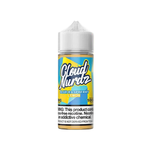 Cloud Nurdz Blue Raspberry Lemon 100mL e-liquid bottle