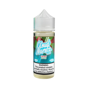 Cloud Nurdz Cherry Apple Iced 100mL e-liquid bottle