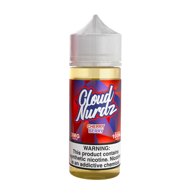 Cloud Nurdz Cherry Berry 100mL e-liquid bottle