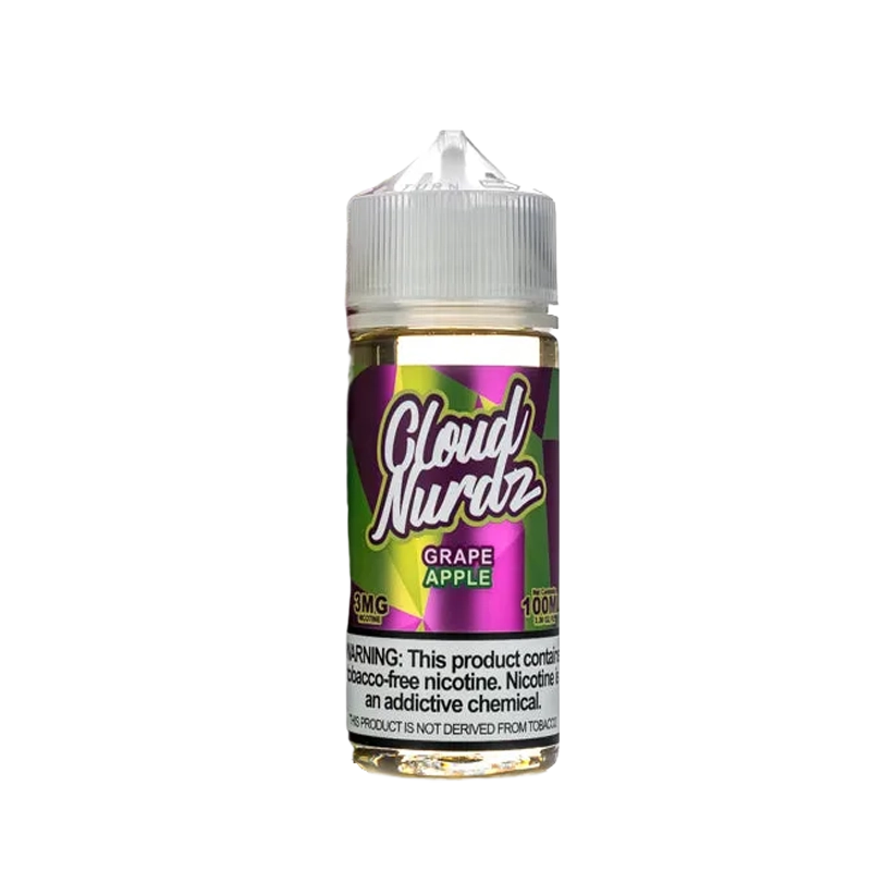 Cloud Nurdz Grape Apple 100mL e-liquid bottle