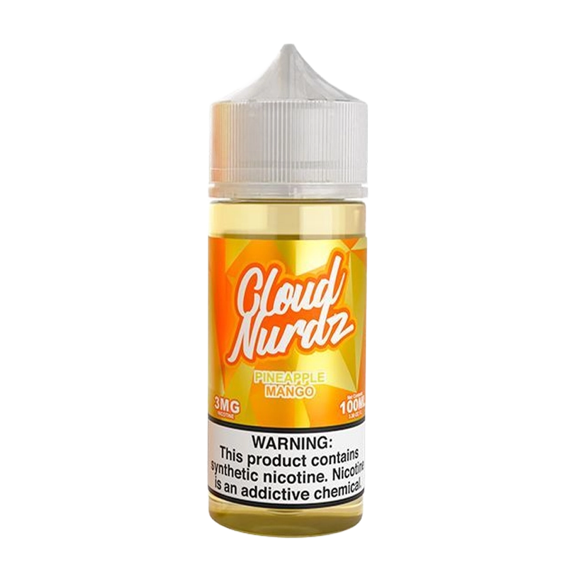Cloud Nurdz Pineapple Mango 100mL e-liquid bottle