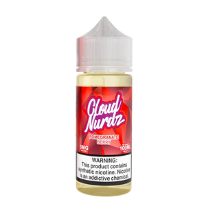 Cloud Nurdz Pomegranate Berry 100mL e-liquid bottle
