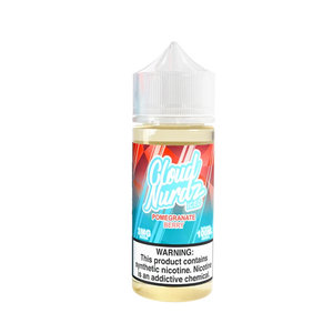 Cloud Nurdz Pomegranate Berry Iced 100mL e-liquid bottle