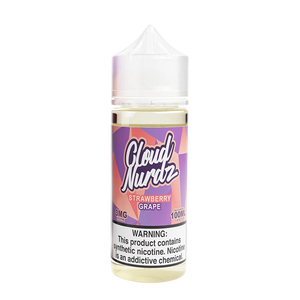 Cloud Nurdz Strawberry Grape 100mL e-liquid bottle