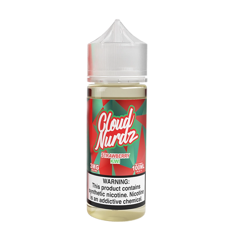 Cloud Nurdz Strawberry Kiwi 100mL e-liquid bottle