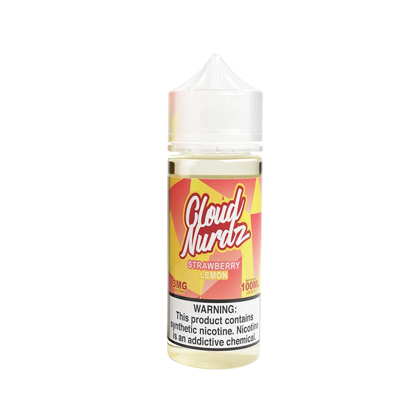 Cloud Nurdz Strawberry Lemon 100mL e-liquid bottle