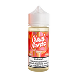 Cloud Nurdz Strawberry Peach 100mL e-liquid bottle