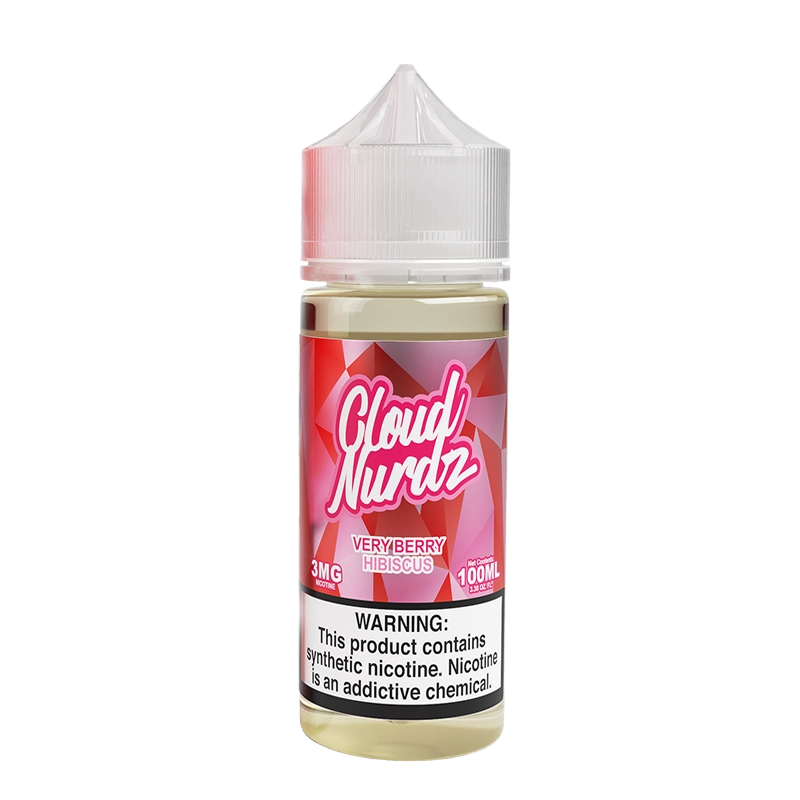 Cloud Nurdz Very Berry Hibiscus 100mL e-liquid bottle